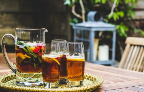 Pimms in the garden | Blue Monkey Cornwall