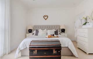 crisp white Egyptian bed linen & fluffy white towels | Blue Monkey Cornwall