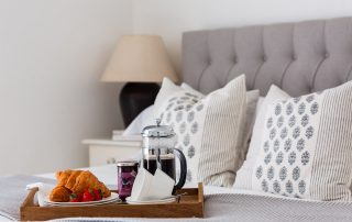 Fireplace in one of our bedrooms | Blue Monkey Cornwall